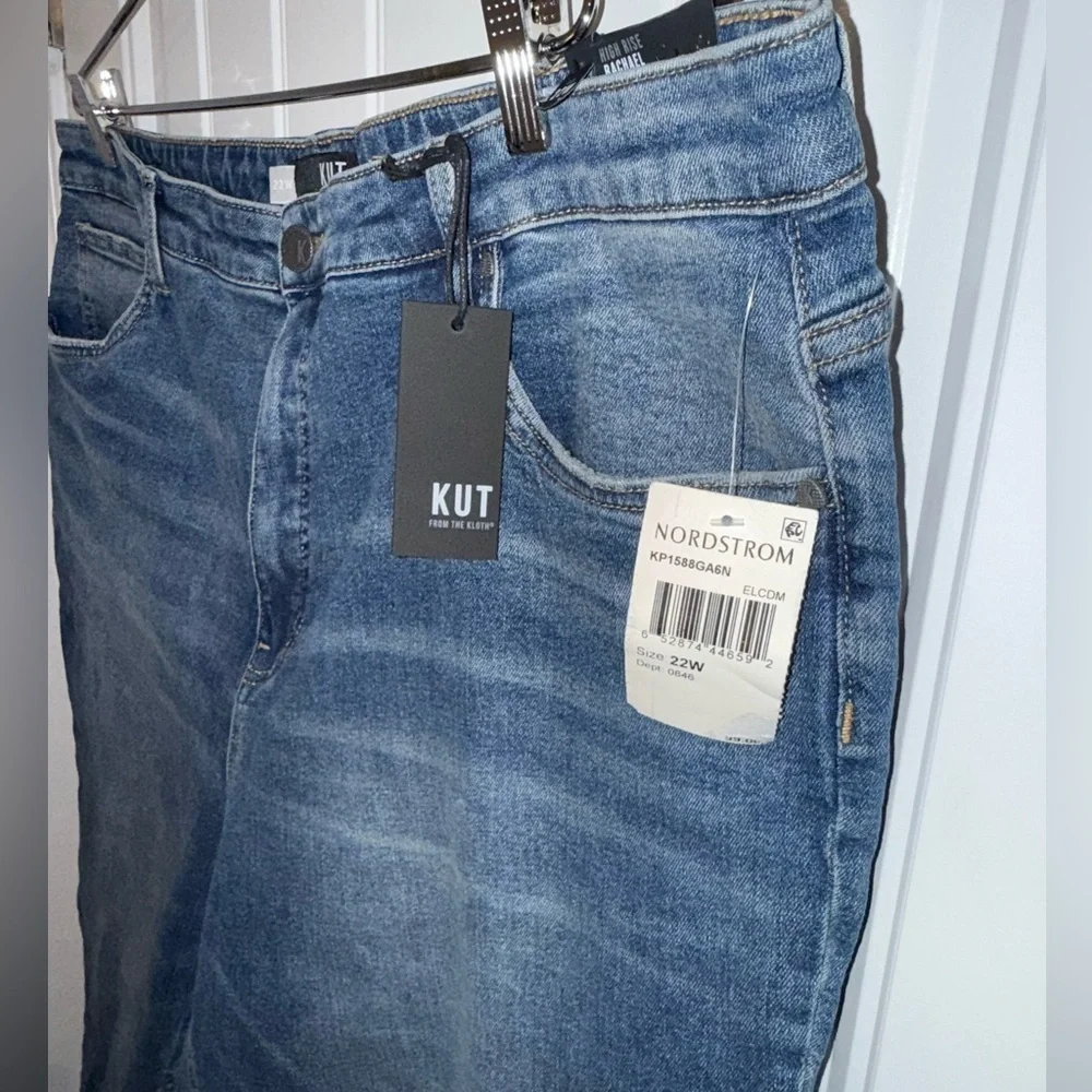 KUT from The Kloth Rachael High Rise Fab Ab Mom Jean Size 22 Women’s NWT - Picture 3 of 11